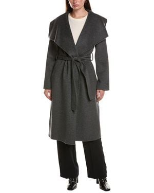 Dawn Levy Gisele Double-Faced Wool & Cashmere-Blend Coat - Black