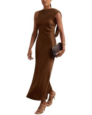 Reiss Alula Fitted Dress - Brown