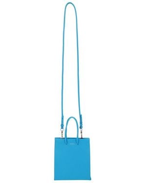 MEDEA Leather Tote - Blue