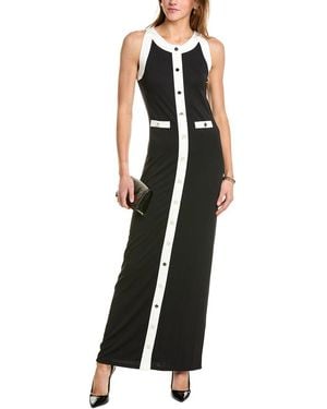 Caroline Constas Alina Colorblocked Maxi Dress - Black