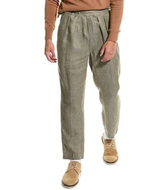 Todd Synder X Champion Pleated Linen Trouser - Green
