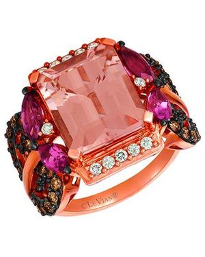 Le Vian Le Vian Nude Palette 14K 5.57 Ct. Tw. Diamond & Morganite Ring - Red