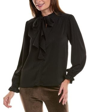 Nanette Lepore Scarf Blouse - Black