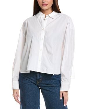 7 For All Mankind Cropped Shirt - White