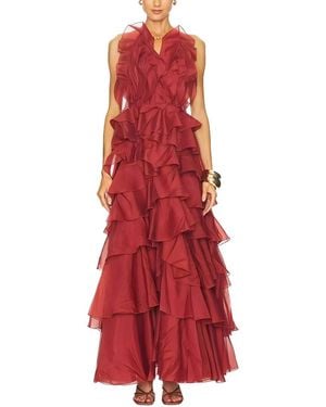 Linda Charm Maxi Dress - Red