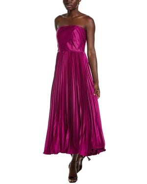 AMUR Conan Strapless Midi Maxi Dress - Purple