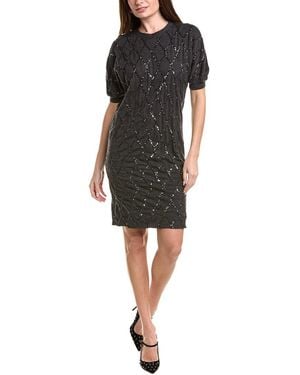 Brunello Cucinelli Wool & Silk-blend Dress - Black