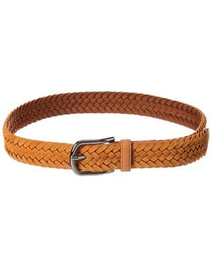 Tod's Woven Suede Belt - Brown