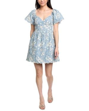 Lost + Wander Springtide Splendour Mini Dress - Blue