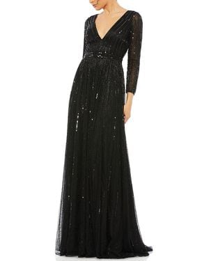 Mac Duggal A-Line Gown - Black