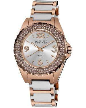 August Steiner Metal & Ceramic Watch - Metallic