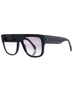 Alaïa Alaïa Azzedine Rectangular Gradient Sunglasses (Authentic Pre-Loved) - Black