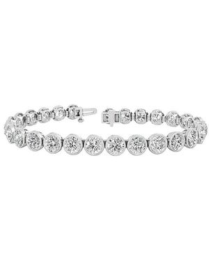 Lab Grown Diamonds 14K 15.12 Ct. Tw. Lab-Grown Diamond Tennis Bracelet - White