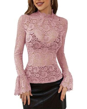 VERA DOLINI Long Sleeve T-Shirt - Red