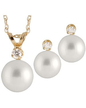 Splendid 14K 0.15 Ct. Tw. Diamond Jewelry Set - White