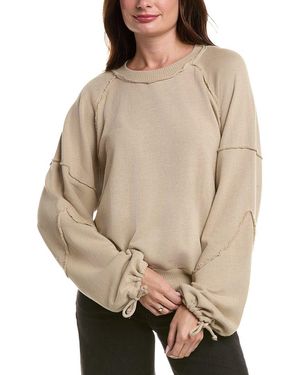 Project Social T Idris Tie Sleeve Sweatshirt - Natural