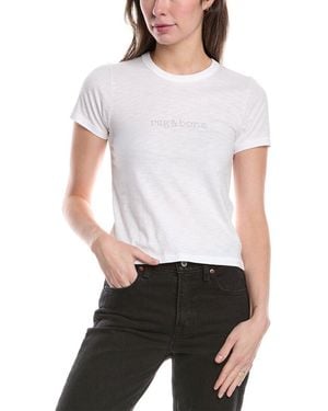 Rag & Bone Logo Stud T-Shirt - White