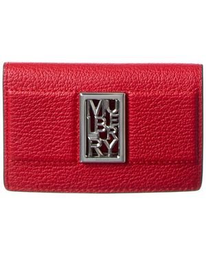 Mulberry Sadie Leather Card Case - Red