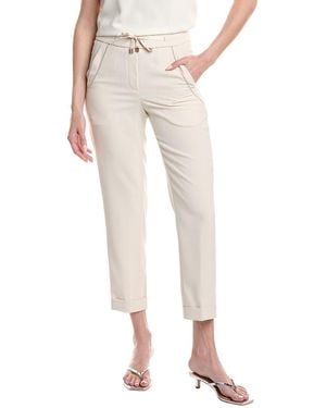 Peserico Embellished Pant - Natural