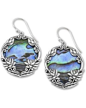 Samuel B. Abalone Earrings - Blue