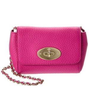 Mulberry Lily Mini Leather Crossbody - Pink