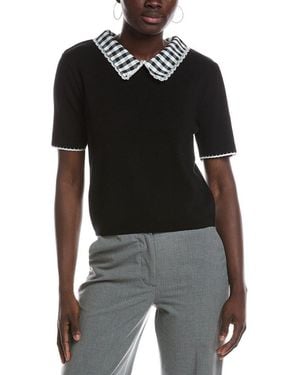 Nanette Lepore Collared Top - Black