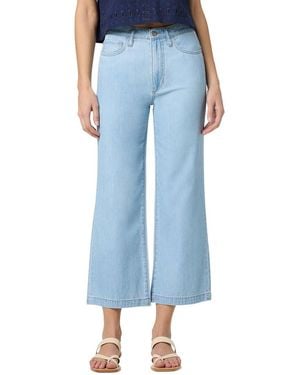 Joe's Jeans Chambray High Rise Wide Leg Crop Jean - Blue