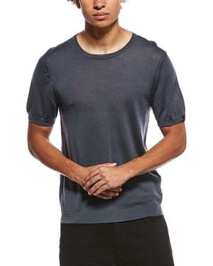 Rag & Bone Aulton Knit Wool-Blend T-Shirt - Gray