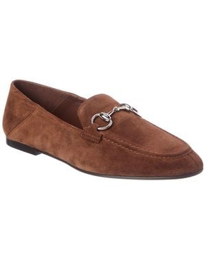 Gucci Jordaan Suede Loafer - Brown