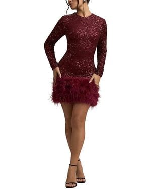 AMINA GLAM Mini Dress - Red
