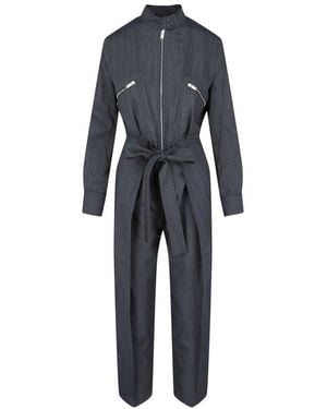 Stella McCartney Brielle All-in-one Wool-blend Jumpsuit - Blue