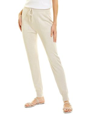 St. John Ribbed Crop Pant - Natural