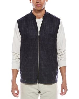 Eton Twill Wool & Cashmere-blend Vest - Blue