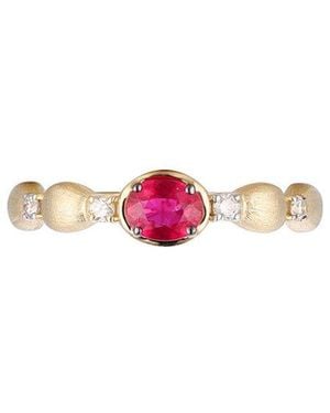 Gregg Ruth 14K 0.66 Ct. Tw. Diamond & Ruby Ring - White