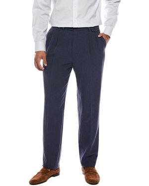 Brunello Cucinelli Linen Trouser - Blue