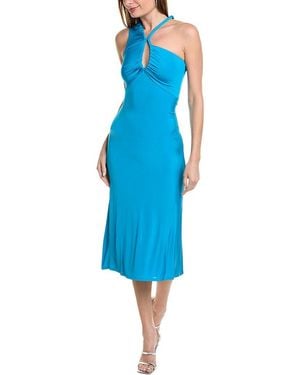 Et Ochs Phebe One-shoulder Cutout Stretch-jersey Midi Dress - Blue