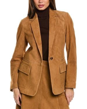 Kobi Halperin Brenna Suede Blazer - Brown