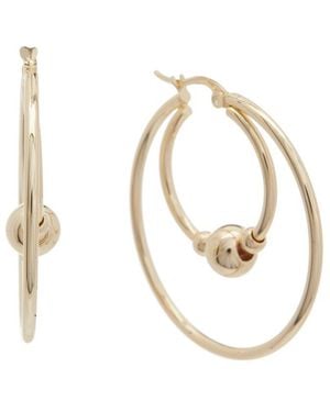 Juvell 18K Plated Double Row Hoops - Metallic
