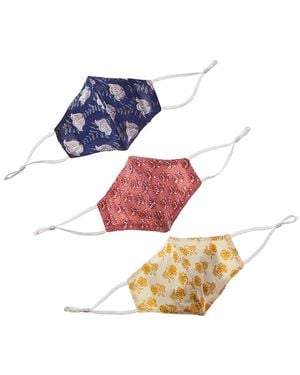 Lilla P 3pk Cloth Face Masks - White
