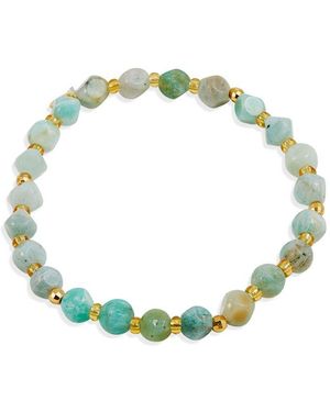 Savvy Cie Amazonite Stretch Bracelet - Green