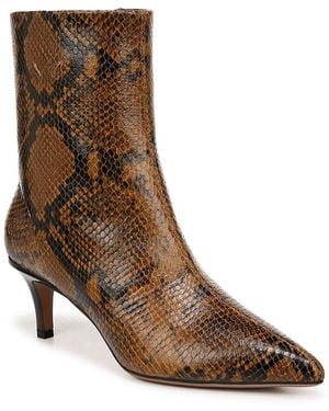 Franco Sarto Anna Leather Bootie - Brown