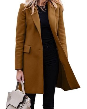RVHSWDS Long Trench Coat - Brown