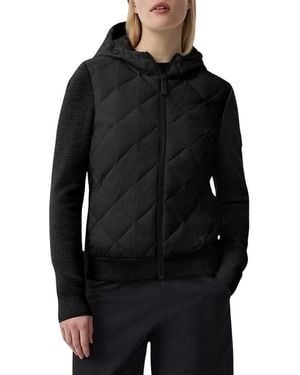 Canada Goose Hybridge Wool Knit Hoodie - Black
