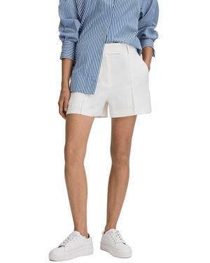 Reiss Sienna Crepe Pleated Short - Blue