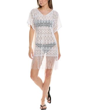 Saha Crochet Fringe Cover-Up - White