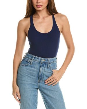 Michael Kors Collection Rib Bodysuit - Blue