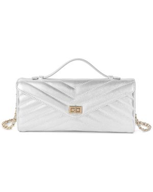 Tiffany & Fred Paris Quilted Leather Shoulder Bag - White