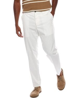 Isaia Straight Trouser - White