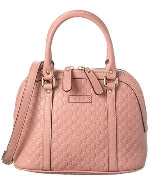 Gucci Soft Pink Microssima Leather Microssima Mini Dome Bag (authentic Pre-loved)