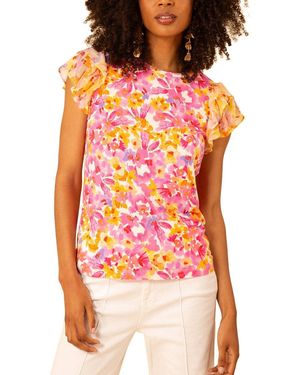 Hale Bob Kali Blouse - Red